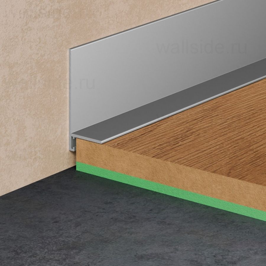 Щелевой плинтус Pro Design Mini L 601 анодированный