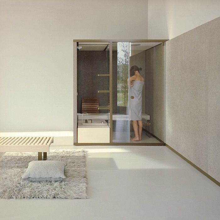 Изображение Хаммам Effe BodyLove H 200x176 BL 30 04 0006 трубчатое стекло/гладкое стекло