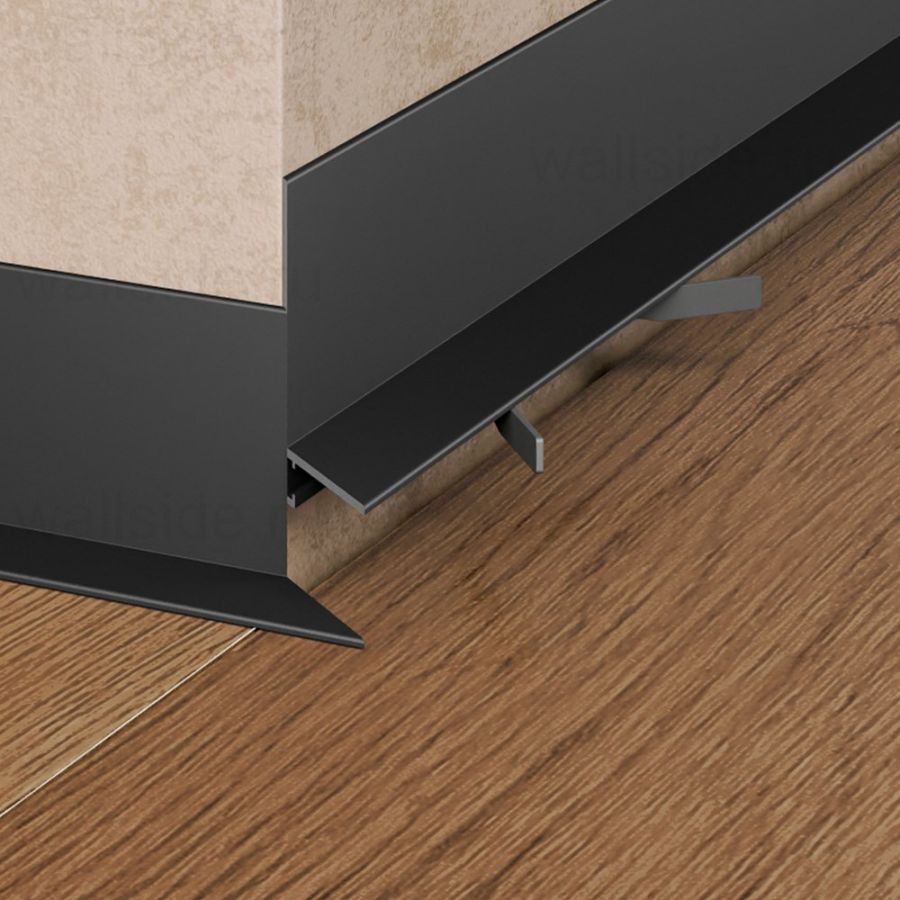 Щелевой плинтус Pro Design Mini L 601 чёрный