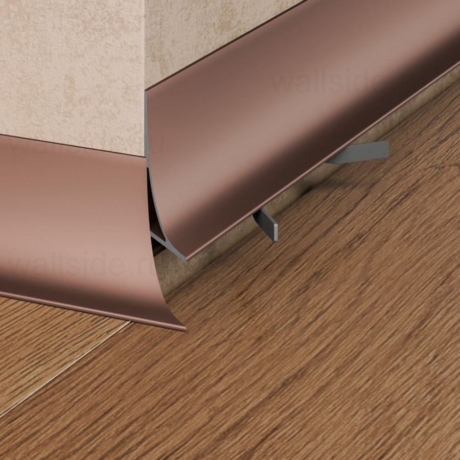 Щелевой плинтус Pro Design Corner L 584 коньяк