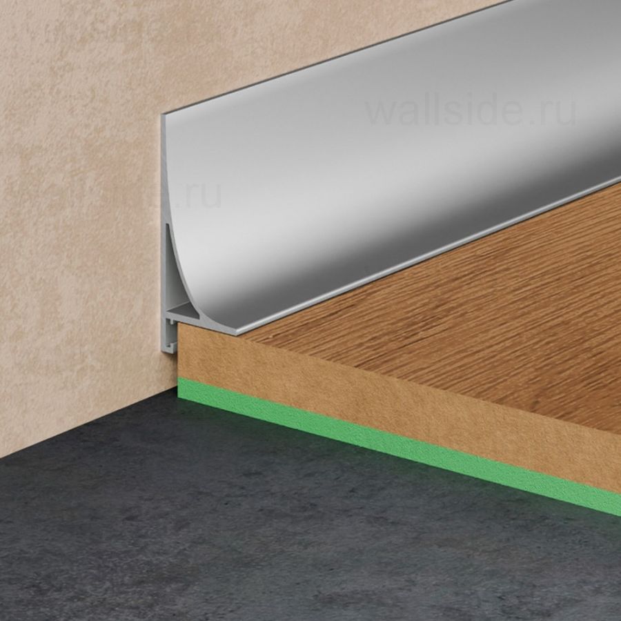 Щелевой плинтус Pro Design Corner L 584 анодированный