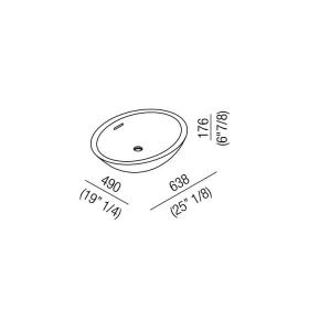 Раковина Agape Spoon XL 63.8х49х17.6 см цвет: белый ФОТО