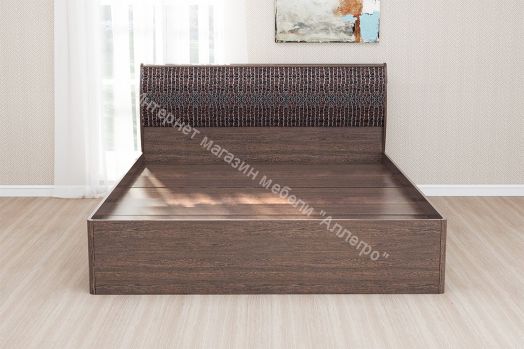 Кровать Кэт-4,6 1600 Венге/кожзам Сaiman коричневый