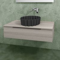 Подвесная тумба с 1 ящиком Flaminia Box Wall Hung Vanity Unit 50xH25 схема 4