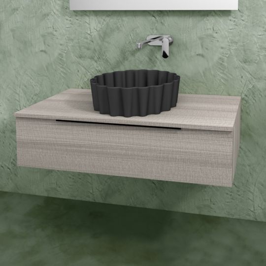 Подвесная тумба с 1 ящиком Flaminia Box Wall Hung Vanity Unit 50xH25 схема 4