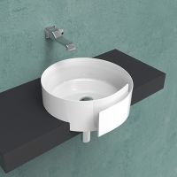 Раковина Flaminia Roll 44 Semi-Inset Basin 44х44 схема 1