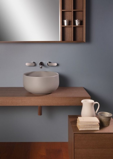 Накладная раковина Flaminia Saltodacqua Countertop Basin 42х42 ФОТО