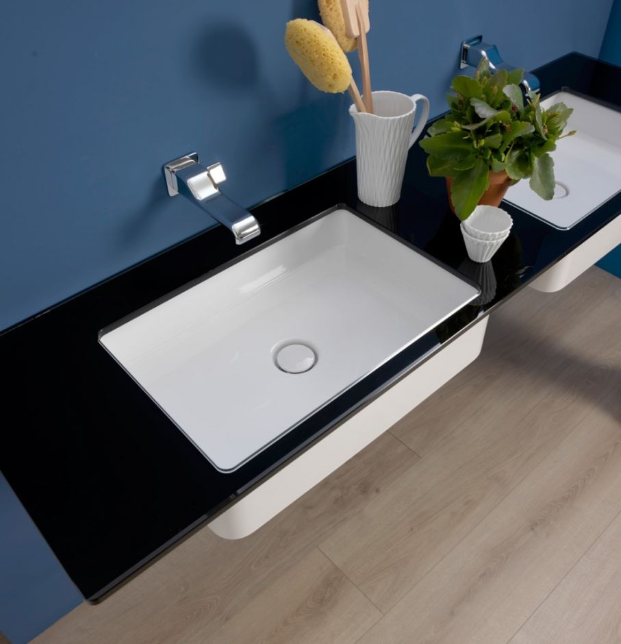 Встраиваемая снизу раковина Flaminia Miniwash 60 Under-Counter Basin 55х35 ФОТО