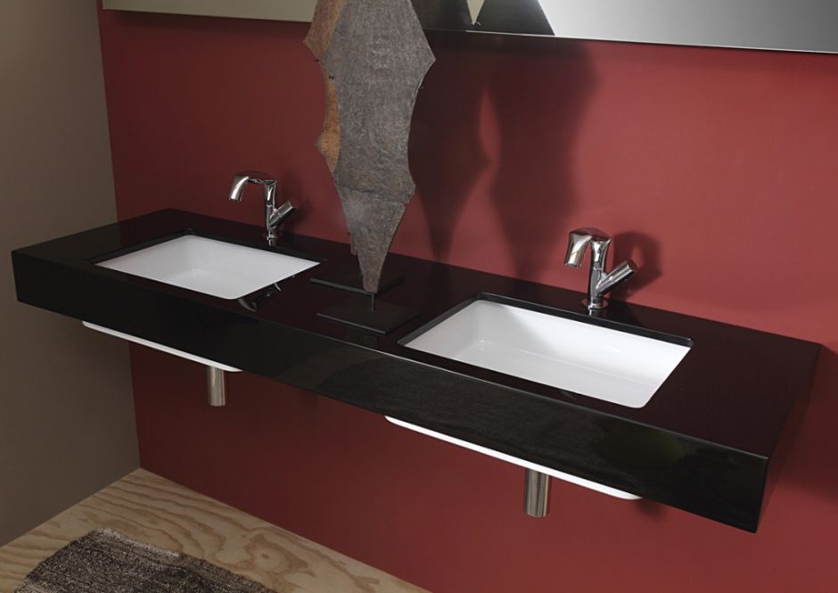 Встраиваемая снизу раковина Flaminia Miniwash 48 Under-Counter Basin 43х31 ФОТО