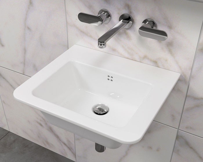 Раковина Flaminia Volo 52 Countertop - Wall Hung Basin 52х46 схема 5