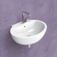 Подвесная раковина Flaminia Dip 62 Countertop - Wall Hung Basin DP481 62х495 схема 1