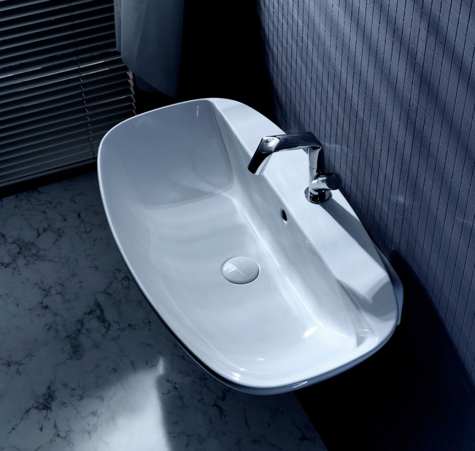 Подвесная раковина Flaminia NudaSlim 75 Countertop - Wall Hung Basin ND75PR 76х445 ФОТО