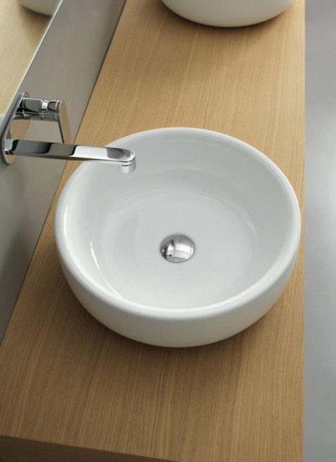 Раковина Flaminia Bonola 46 Countertop Or Suitable For Pedestal Basin 46х46 схема 3