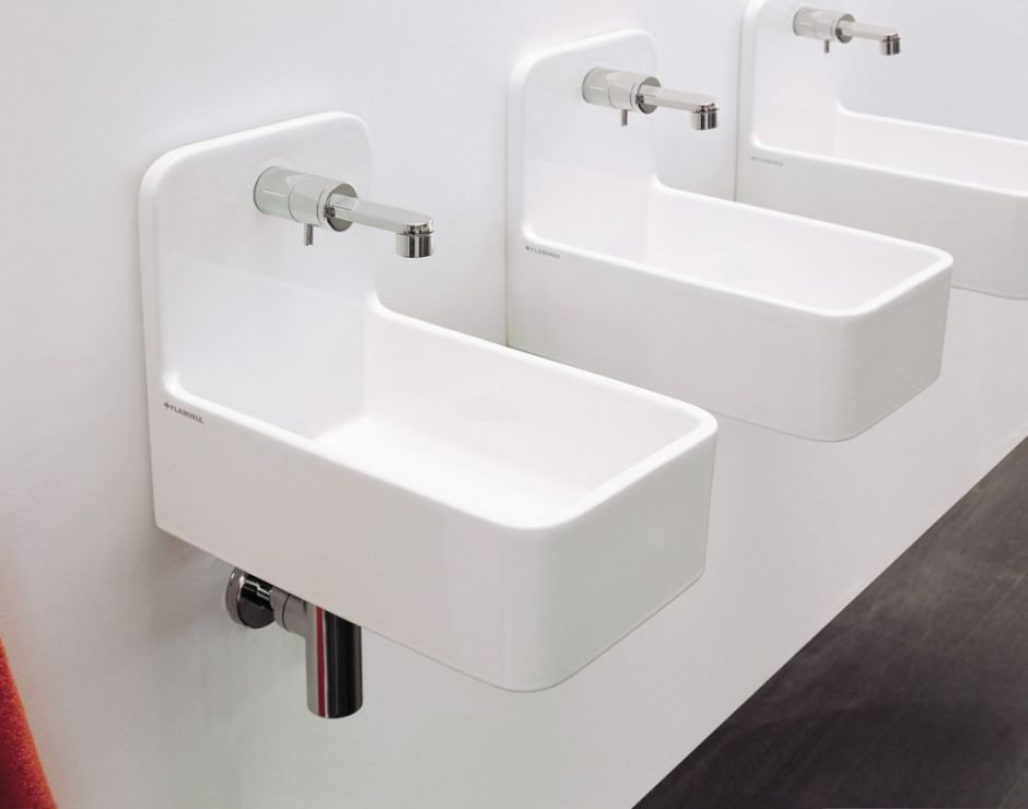 Подвесная раковина Flaminia Miniwash 25 Wall Hung Basin 40х25 ФОТО