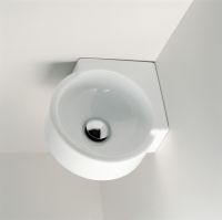 Подвесная раковина Flaminia Mini Twin Corner Wall Hung Basin 285х285 схема 2