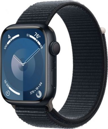 Apple Watch Series 9 45 мм Aluminium Case GPS, Midnight Sport Loop