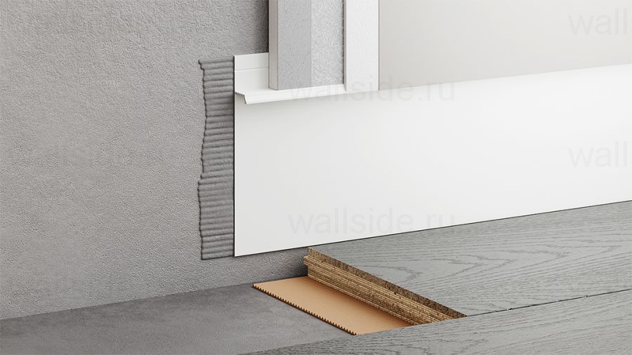 Скрытый плинтус Фесо 80 мм