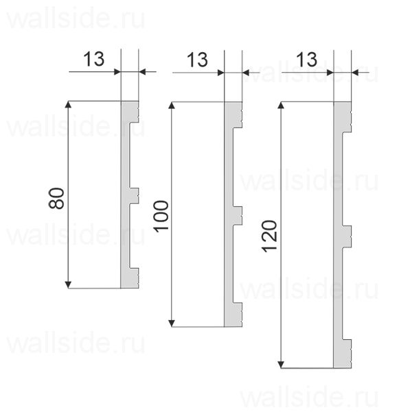 Вставка из полистировал в скрытый плинтус Фесо
