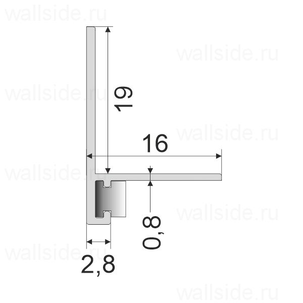 Микроплинтус Фесо L-образный