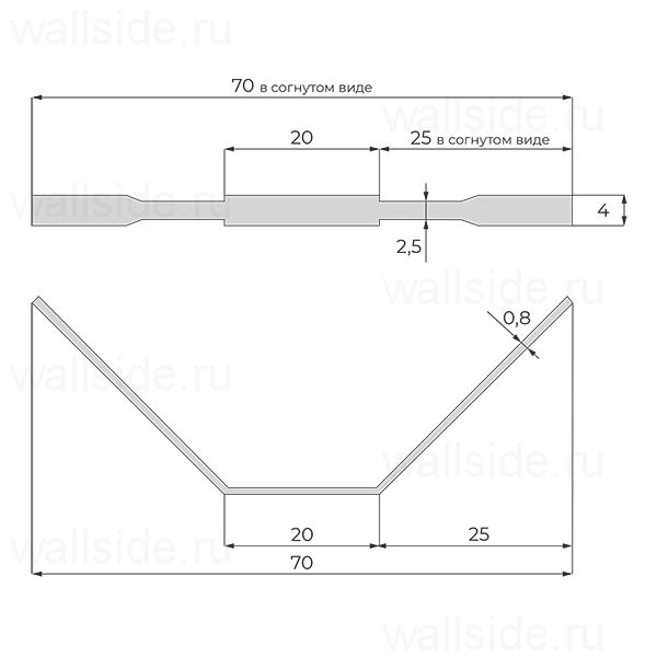 Микроплинтус Фесо L-образный