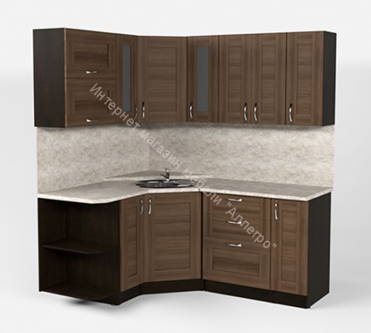 Кухонный гарнитур Кира оптима 1500х1800 мм