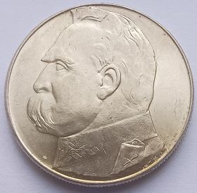 Юзеф Пилсудский 10 злотых Польша 1939 UNC