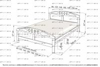 Кровать Галатея (сосна, резьба береза)