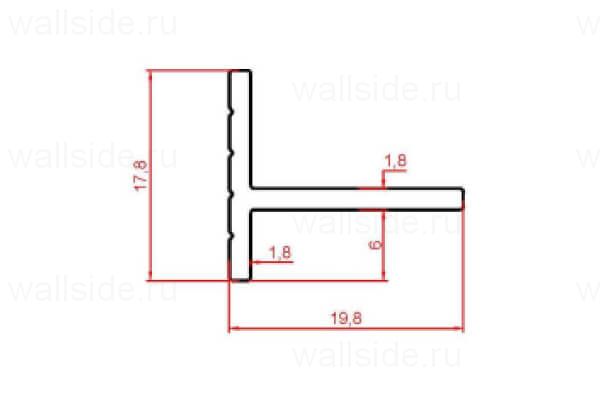 7628.01 Микро 6/10 Декопрофиль Анодированный