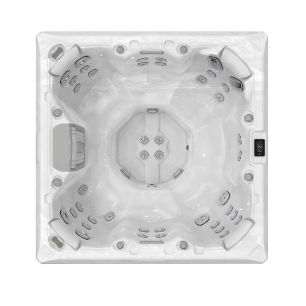 Изображение Квадратный гидромассажный СПА бассейн WELLIS Makalu Life Deluxe 215х215 на четыре человека