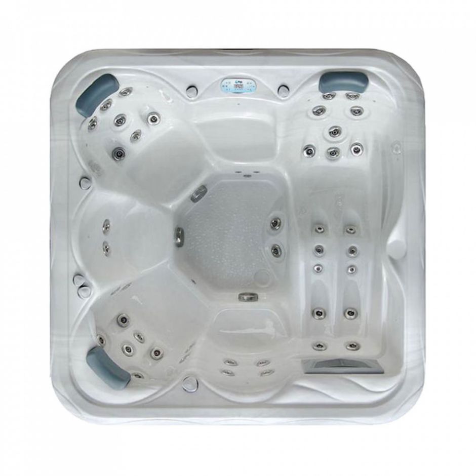 Изображение Квадратный гидромассажный СПА бассейн WELLIS Venus 215х215 на шесть человек