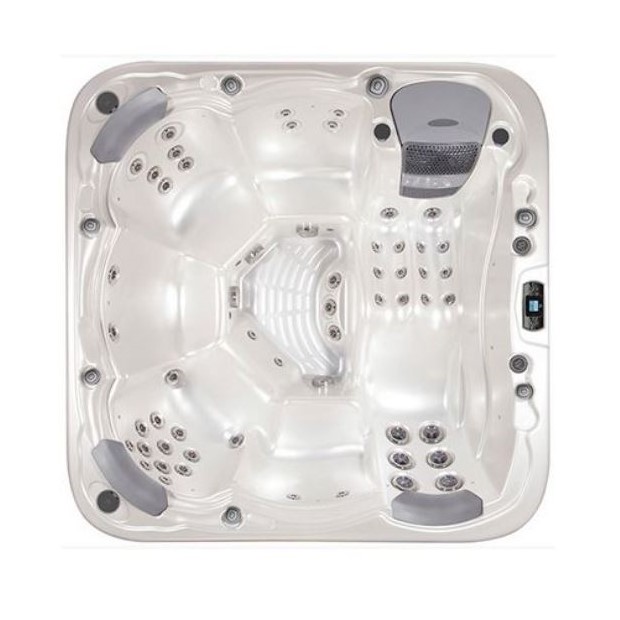 Изображение Квадратный гидромассажный СПА бассейн WELLIS Lugano Life 230х230 на шесть человек