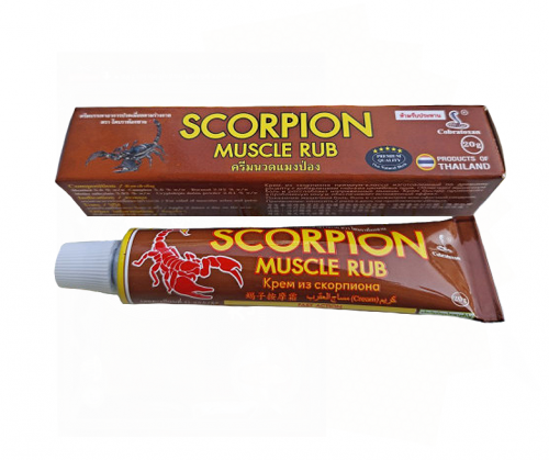 Крем обезболивающий с ядом скорпиона Scorpion muscle rub Cobratoxan