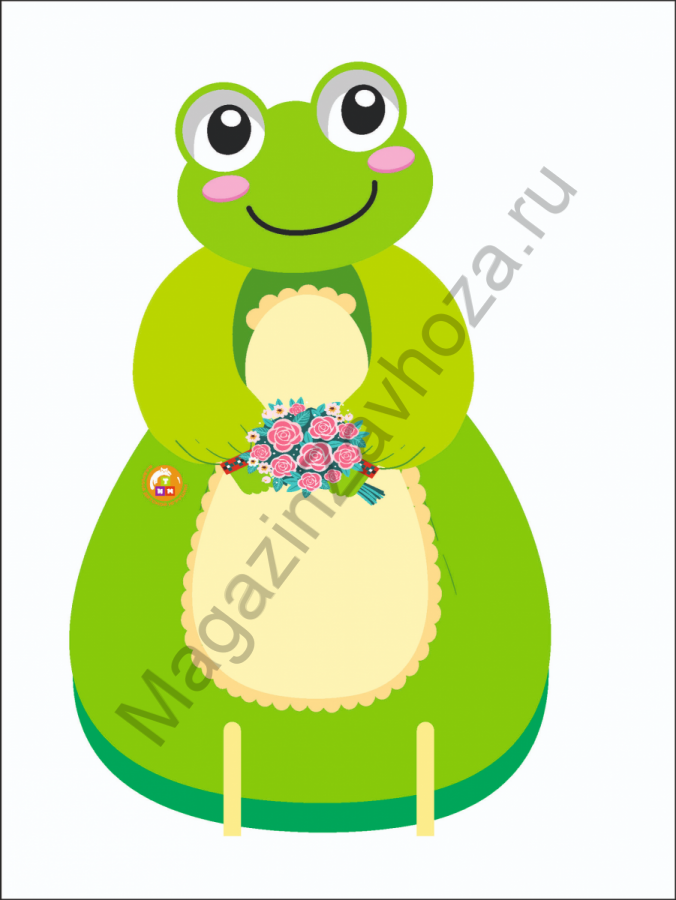 Декорация для детского театра напольная ЛЯГУШКА