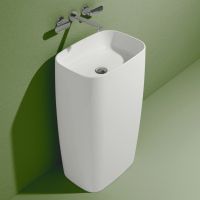 Напольная раковина Flaminia Monoflag Standing Basin To Wall 54х38 схема 1