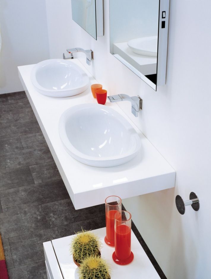 Встраиваемая сверху раковина Flaminia Io 60 Recessed Basin 60х504 ФОТО