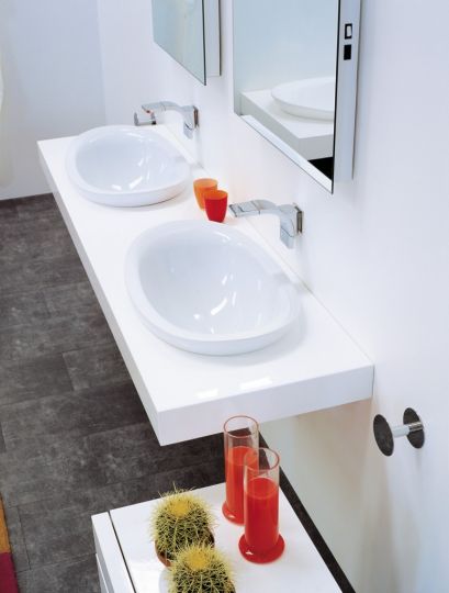 Раковина Flaminia Io 60 Recessed Basin 60х50,4 ФОТО