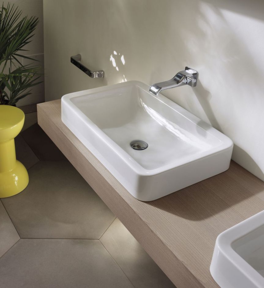 Накладная раковина Flaminia Nile 62 Countertop Basin 62х40 ФОТО