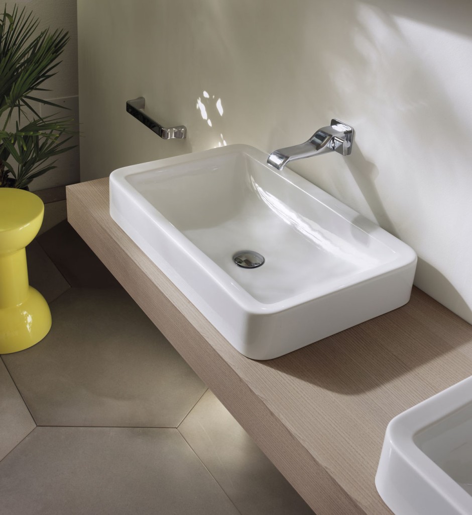 Раковина Flaminia Nile 62 Countertop Basin 62х40 схема 2