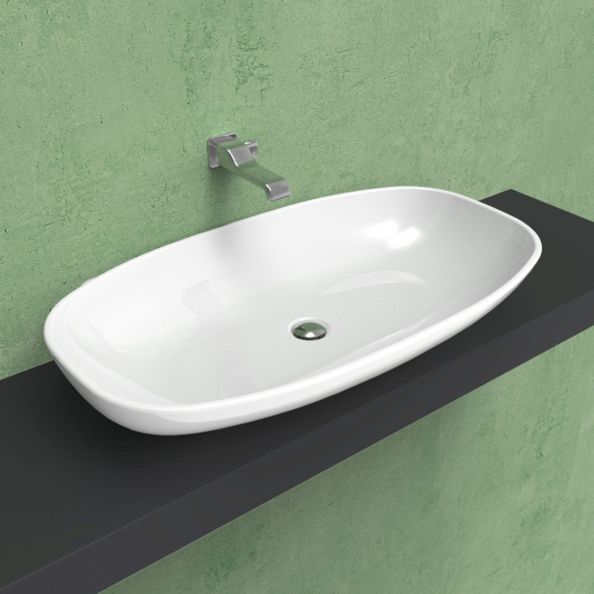 Раковина Flaminia Nuda 95 Countertop - Wall Hung Basin 95х54,5 схема 1