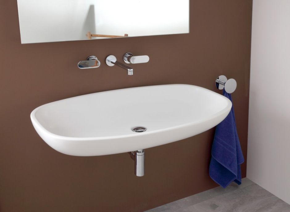 Накладная раковина Flaminia Nuda 95 Countertop - Wall Hung Basin 95х545 ФОТО