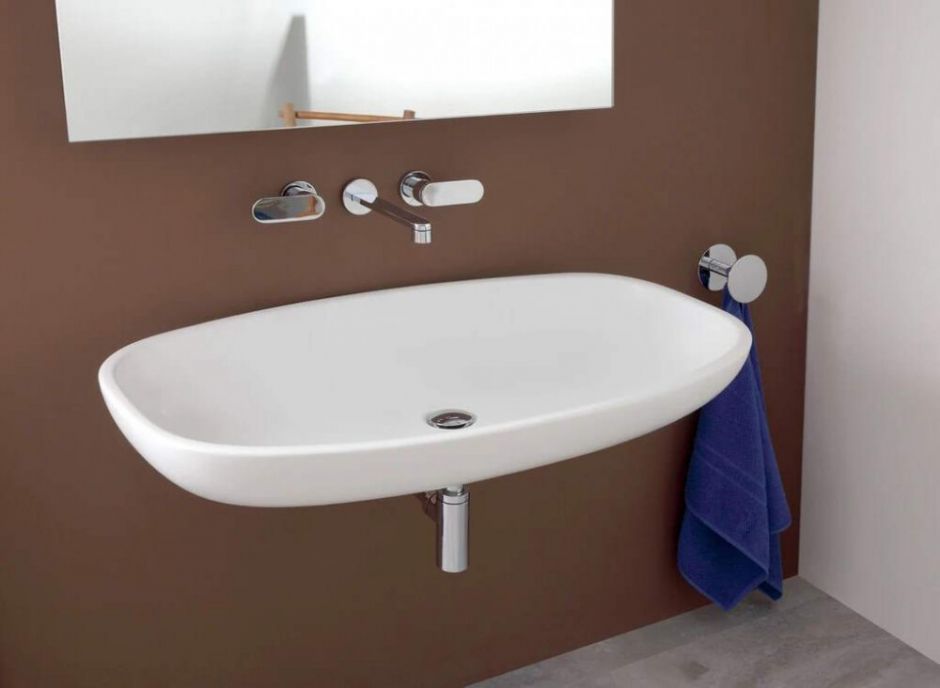 Накладная раковина Flaminia Nuda 95 Countertop - Wall Hung Basin 95х545 ФОТО