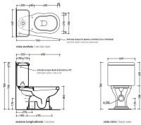 Унитаз Flaminia Efi Monobloc WC схема 2