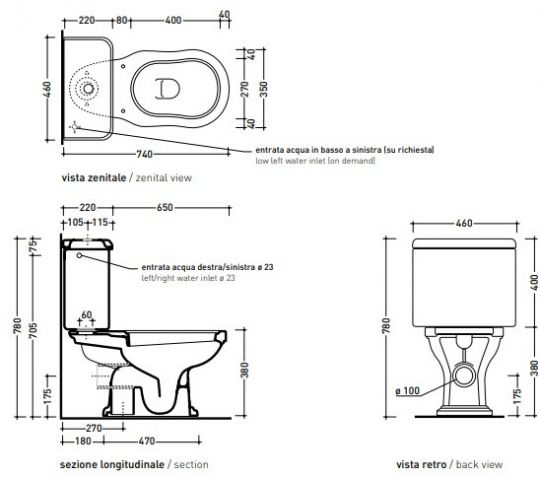 Унитаз Flaminia Efi Monobloc WC ФОТО