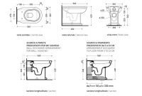 Унитаз Flaminia Efi Plus Back To Wall WC схема 2