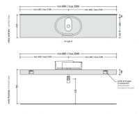 Столешница под раковину Flaminia Roll 46х80-250 F6RL56 схема 2