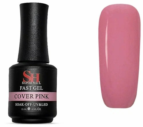 Гель SH Fast gel Сover Pink  15 мл  укрепляющий, моделирующий  камуфлирующий !