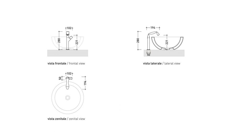 Смеситель Flaminia Fold High Single Lever Mixer ФОТО