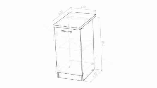 Кухонный гарнитур Ника стандарт 1600 мм