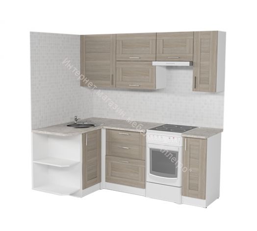 Кухонный гарнитур Лира прайм 1300х2100 мм
