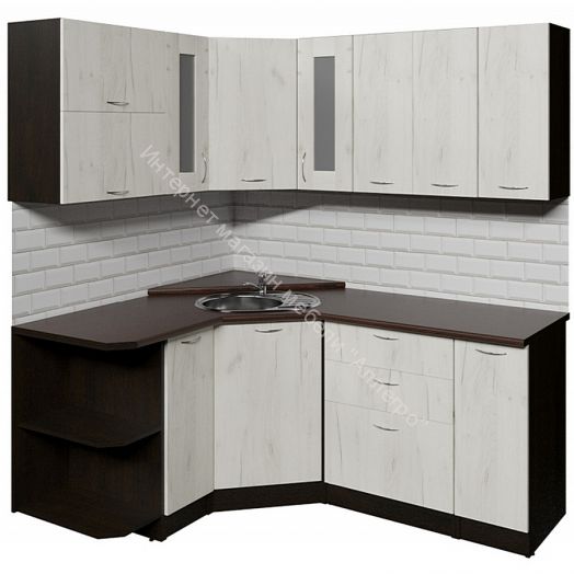 Кухонный гарнитур Лоретта оптима 1500х1800 мм